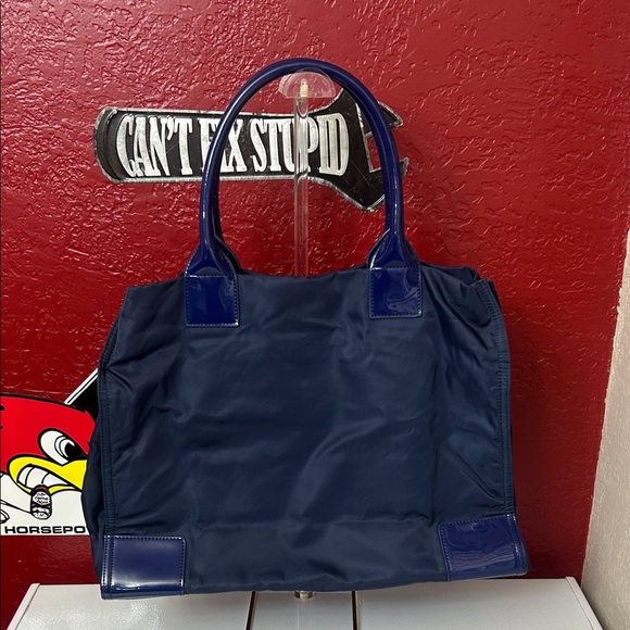 Tory Burch Dark Blue Tote Bag - Picture 4 of 12